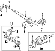 Foto de Columna de Direccion Original para Subaru Outback 2005 2006 2007 Marca SUBARU Nmero de Parte 34500AG09B