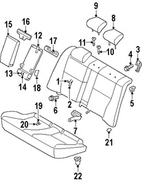 Foto de Apoyabrazos del Asiento Original para Subaru Legacy 2005 2006 Subaru Outback 2005 2006 Marca SUBARU Nmero de Parte 64345AG10A