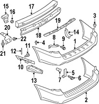 Foto de Tornillo de cubierta de parachoques Original para Subaru Legacy Subaru Outback Marca SUBARU Nmero de Parte 047406167