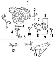 Foto de Empacadura de Tubo de Aceite del Turbo Original para Subaru Outback Subaru Legacy Marca SUBARU Nmero de Parte 15196AA000