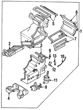 Foto de Actuador de Puerta de Entrada de Aire Original para Subaru Loyale 1990 1991 1992 1993 1994 Marca SUBARU Nmero de Parte 72081GA130