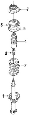 Foto de Muelle Helicoidal Original para Subaru Loyale 1990 1991 1992 1993 1994 Marca SUBARU Nmero de Parte 21091GA680