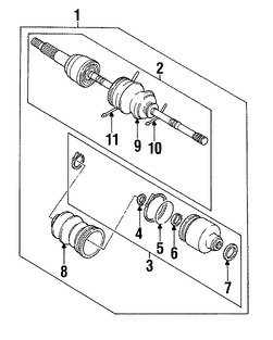 Foto de Cubrepolvo de la Junta Homocinetica Original para Subaru Brat Subaru DL Subaru GL Subaru Standard Subaru Loyale Marca SUBARU Nmero de Parte 723222043