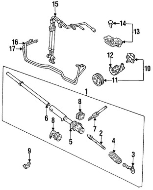 Foto de Kit Mangueras Direccion Hidraulica Original para Subaru Loyale 1990 1991 1992 1993 1994 Marca SUBARU Nmero de Parte 31032GA300