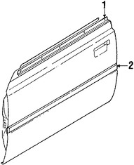 Foto de Carcasa de puerta Original para Subaru DL Subaru GL Subaru GL-10 Subaru RX Subaru Loyale Marca SUBARU Nmero de Parte 61110GA740