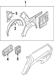 Foto de Panel Lateral Trasero Original para Subaru Baja 2003 Marca SUBARU Nmero de Parte 51511AE03A