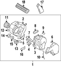 Foto de Ducto de Aire del Panel de Instrumentos Original para Subaru B9 Tribeca Subaru Tribeca Marca SUBARU Nmero de Parte 72512XA00B