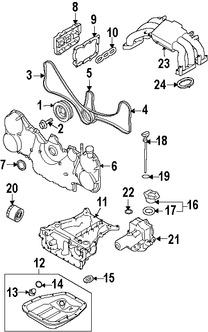 Foto de Bomba de Aceite Original para Subaru Tribeca 2008 2009 2010 Marca SUBARU Nmero de Parte 15010AA330