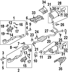 Foto de Silenciador Original para Subaru Tribeca Marca SUBARU Nmero de Parte 44300XA07B