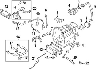 Foto de Canister Original para Subaru B9 Tribeca Subaru Tribeca Marca SUBARU Nmero de Parte 42035XA00A