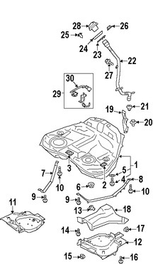 Foto de Cuello Depsito de Combustible Original para Subaru Tribeca 2009 2010 2011 2012 2013 2014 Marca SUBARU Nmero de Parte 42066XA03A