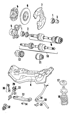 Foto de Rtula de Suspensin Original para Subaru Marca SUBARU Nmero de Parte 20206TC000