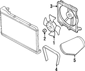 Foto de Motor del ventilador de enfriado Original para Subaru Impreza 1998 1997 Subaru Forester 1998 2002 Marca SUBARU Nmero de Parte 45121FA060