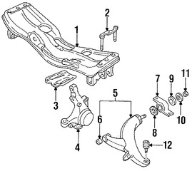 Foto de Rtula de direccin Original para Subaru Impreza Subaru Legacy Subaru Forester Marca SUBARU Nmero de Parte 28012AA004