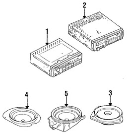 Foto de Unidad de Control de Radio Original para Subaru Impreza Subaru Forester Marca SUBARU Nmero de Parte 86201FA270