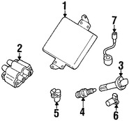 Foto de Cable de Bujia Original para Subaru Impreza Subaru Forester Subaru Legacy Subaru Outback Subaru Baja Marca SUBARU Nmero de Parte 22454AA140