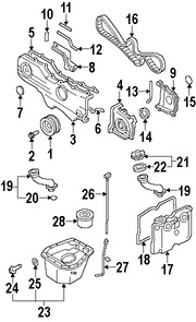 Foto de Empacadura de manguera de Llenado de Aceite Original para Subaru Forester Subaru Impreza Subaru Baja Marca SUBARU Nmero de Parte 806923060