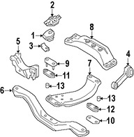 Foto de Montura De Transmisin Manual Original para Subaru Impreza Subaru WRX STI Marca SUBARU Nmero de Parte 41022FE010