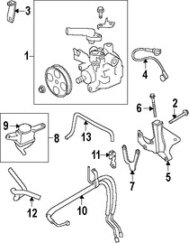 Foto de Manguera de Presin Direccin hidrulica Original para Subaru Impreza Marca SUBARU Nmero de Parte 34610FG001