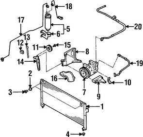 Foto de Manguera Descarga Refrigerante Aire Acondicionado Original para Subaru Forester 1998 1999 2000 Marca SUBARU Nmero de Parte 73421FC010