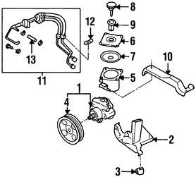 Foto de Sello de Tapa del Tanque Lquido Direccion Hidraulica Original para Subaru Forester Subaru Impreza Marca SUBARU Nmero de Parte 34425AC030