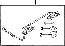 Foto de Conjunto de la luz de placa Original para Subaru Forester 1998 1999 2000 Marca SUBARU Nmero de Parte 84301FC000