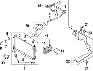 Foto de Tapa Vlvula de Servicio Aire Acondicionado Original para Subaru Forester Subaru Impreza Subaru XV Crosstrek Subaru Crosstrek Subaru WRX Subaru WRX STI Marca SUBARU Parte #73059PA010