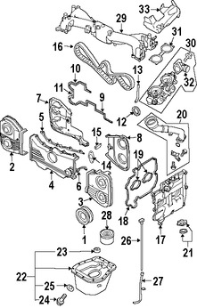 Foto de Tapn de Aceite Original para Subaru Marca SUBARU Nmero de Parte 15255AA100