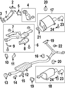 Foto de Empacadura del Conector del Tubo de Escape Original para Subaru Forester Subaru Impreza Subaru XV Crosstrek Subaru Crosstrek Marca SUBARU Nmero de Parte 44011AE010