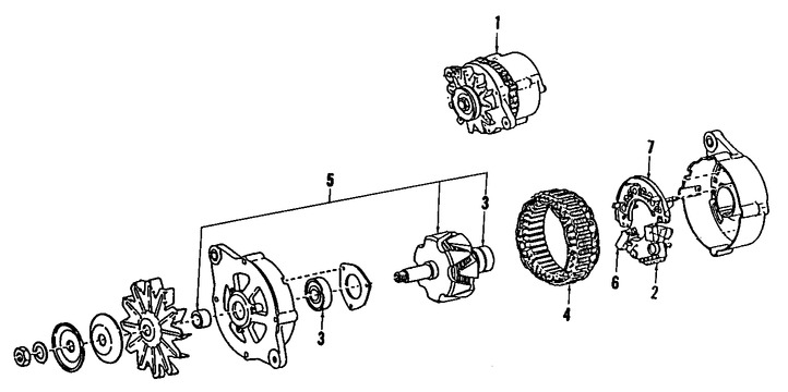 Foto de Regulador de Voltaje Original para Subaru Legacy 1990 1991 1992 1993 1994 Marca SUBARU Nmero de Parte 23815AA010