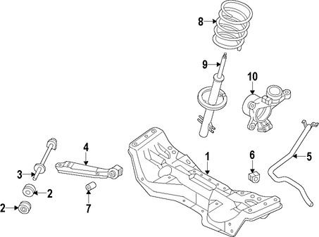 Foto de Buje del Brazo de Control de la Suspensin Original para Subaru Justy Marca SUBARU Nmero de Parte 721142110