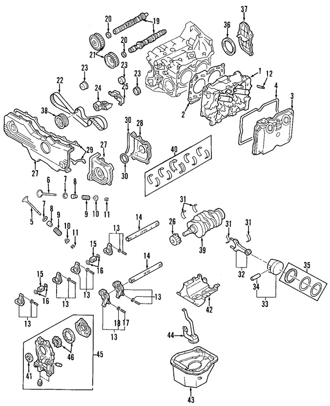 Foto de Culata del motor Original para Subaru Legacy 2005 Marca SUBARU Nmero de Parte 11039AB76A