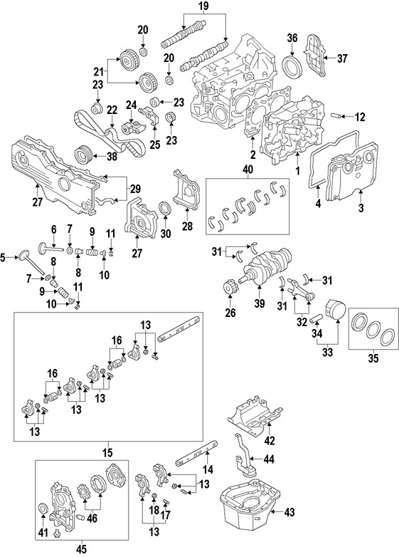 Foto de Culata del motor Original para Subaru Impreza Subaru Forester Marca SUBARU Nmero de Parte 11063AB430