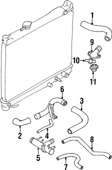 Foto de Empacadura del Termostato del Refrigerante Original para Suzuki Sidekick Marca SUZUKI Nmero de Parte 1756960A10