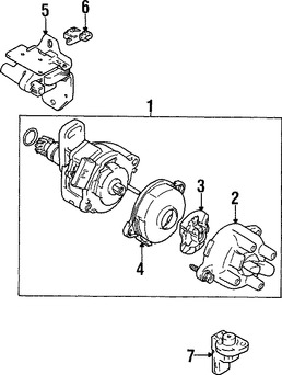 Foto de Distribuidor Original para Suzuki Sidekick 1996 1997 1998 Suzuki X-90 1998 1996 1997 Marca SUZUKI Nmero de Parte 3310070E00