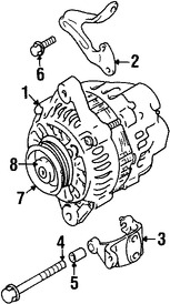 Foto de Tornillo del Alternador Original para Suzuki Vitara Suzuki Grand Vitara Suzuki XL-7 Marca SUZUKI Nmero de Parte 0911808107