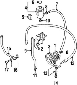 Foto de Manguera de Direccin Hidrulica Original para Suzuki Vitara 1999 2000 2001 Marca SUZUKI Nmero de Parte 4921467D00