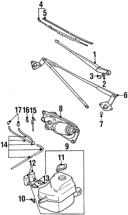 Foto de Varillas de Limpiaparabrisas Original para Suzuki Vitara 1999 2000 2001 2002 2003 2004 Marca SUZUKI Nmero de Parte 3810267D00