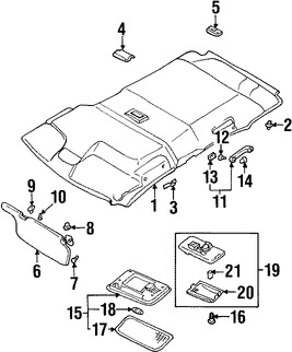 Foto de Lente de luz del domo Original para Suzuki Vitara 1999 2000 2001 2002 2003 2004 Marca SUZUKI Nmero de Parte 3622267D00