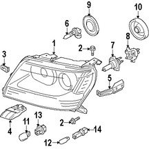 Foto de Portabombilla del Faro Original para Suzuki Grand Vitara Marca SUZUKI Nmero de Parte 3417533E50