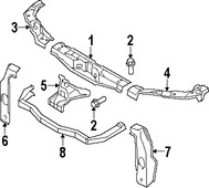 Foto de Barra sujecin soporte del radiador Original para Suzuki Grand Vitara Marca SUZUKI Nmero de Parte 5822065J00