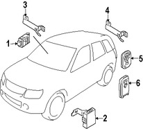 Foto de Control Remoto Inalmbrico Puerta y Alarma Original para Suzuki Grand Vitara Suzuki SX4 Marca SUZUKI Nmero de Parte 3717264J00