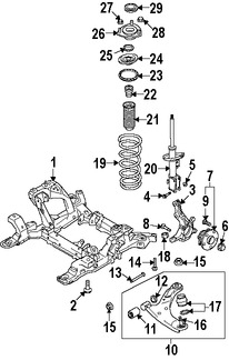 Foto de Puntal Suspensin Original para Suzuki Grand Vitara Suzuki Kizashi Marca SUZUKI Nmero de Parte 4174178K00