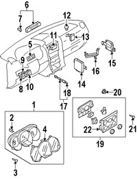 Foto de Interruptor Dimmer del tablero de instrumentos Original para Suzuki Grand Vitara 2006 Suzuki SX4 2007 2008 2009 Marca SUZUKI Nmero de Parte 3960064J00