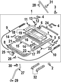 Foto de Motor del Techo Corredizo Original para Suzuki Grand Vitara Marca SUZUKI Nmero de Parte 7871965J00