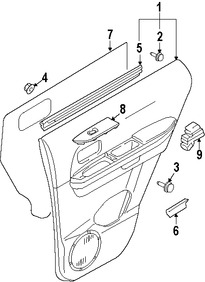 Foto de Bisel de Switch de Vidrio Electrico Original para Suzuki Grand Vitara Marca SUZUKI Nmero de Parte 8374765J00R9S