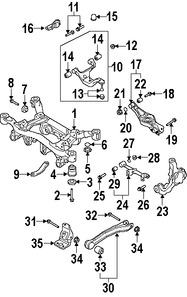 Foto de Defensa del Brazo de Control de Suspensin Original para Suzuki Grand Vitara Marca SUZUKI Nmero de Parte 4215065J00