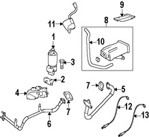 Foto de Empacadura de Vlvula EGR Original para Suzuki Verona 2004 2005 2006 Marca SUZUKI Nmero de Parte 1852986Z00