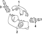 Foto de Cubierta de la Columna de Direccion Original para Suzuki Verona 2004 2005 2006 Marca SUZUKI Nmero de Parte 4841186Z00