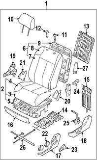 Foto de Cubierta del Mecanismo de Ajuste de Reclinacion de Asiento Original para Suzuki Verona 2005 2006 2004 Marca SUZUKI Nmero de Parte 8522386Z00